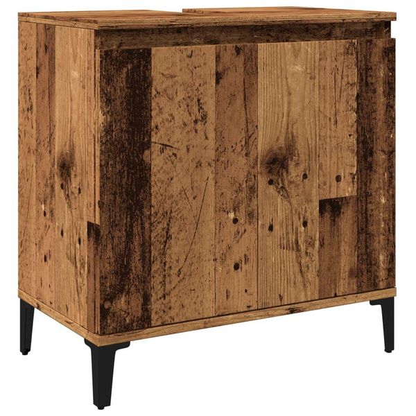 Syfax™ Mobile Lavabo Legno Antico 58X33X60 Cm In Legno Multistrato-image
