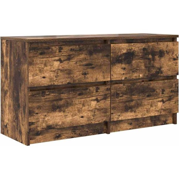 Syfax™ Mobile Tv Rovere Fumo 100X35X54 Cm In Legno Multistrato-image