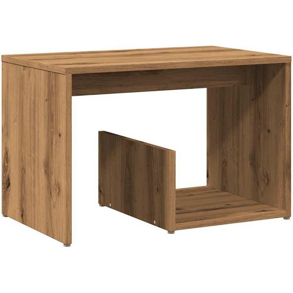 Syfax™ Tavolino Rovere Artigianale 59X36X38 Cm In Legno Multistrato-image