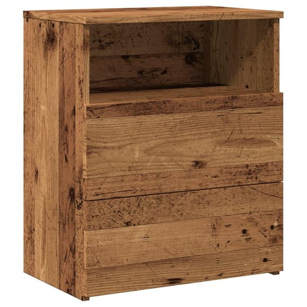 Syfax™ Comodino Legno Antico 50X32X60 Cm In Legno Multistrato-image