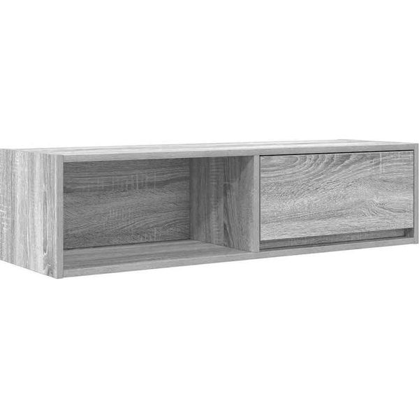 Syfax™ Mobile Tv Grigio Sonoma 100X31X25,5 Cm In Legno Multistrato-image