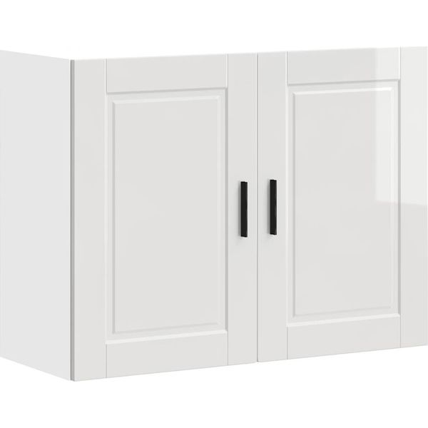 Syfax™ Pensile Da Cucina Porto Bianco Lucido In Legno Multistrato-image