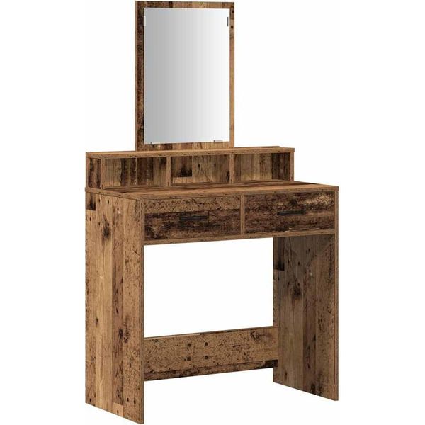 Syfax™ Tavolo Da Trucco Con Cassetto Legno Vecchio 79 X 41 X 140 Cm-image