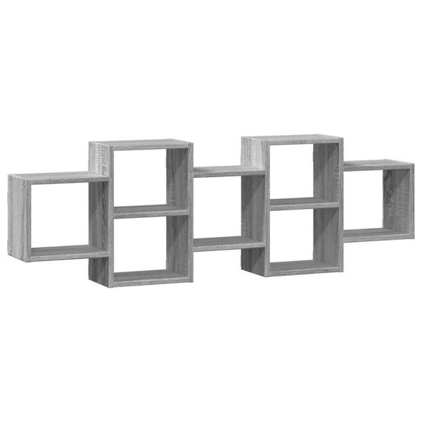 Syfax™ Mensola A Muro Grigio Sonoma 129X18X42 Cm In Truciolato-image