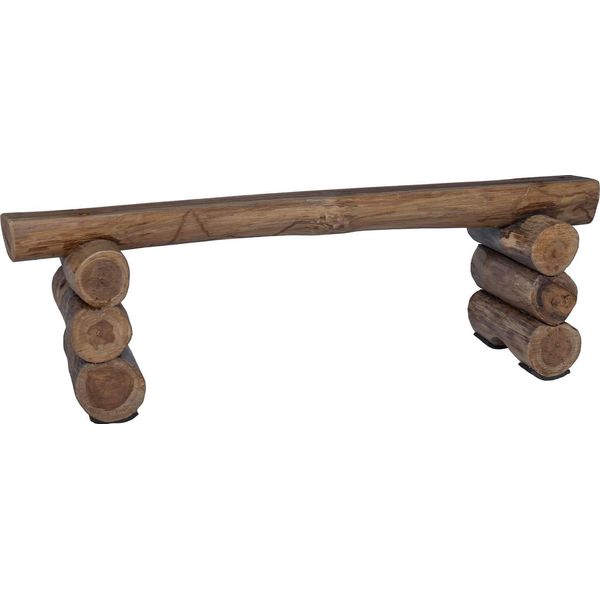 Syfax™ Panchina Naturale 110 X 30 X 34 Cm Legno Di Teak Solido-image