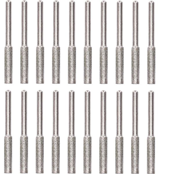 Set Per Affilare Catene Da 20 Pezzi Con Testa Di Affilatura, Lima Rotante E Utensile Di Affilatura, Colore Argento, 4 Mm-image