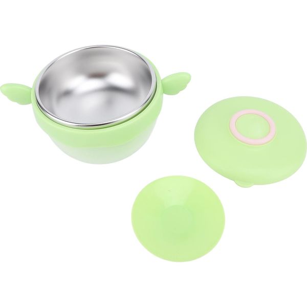 Bicchierino Per Bambini, Riempito D'acqua, Isolato, In Acciaio Inox 316, Stoviglie Per Neonati E Bambini, Verde-image