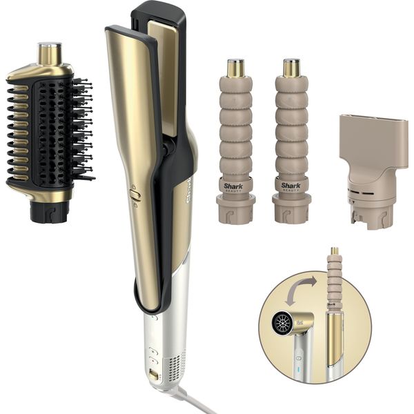 Shark Glam Multistyler Per Capelli Lisci E Mossi HD6041SEU-image