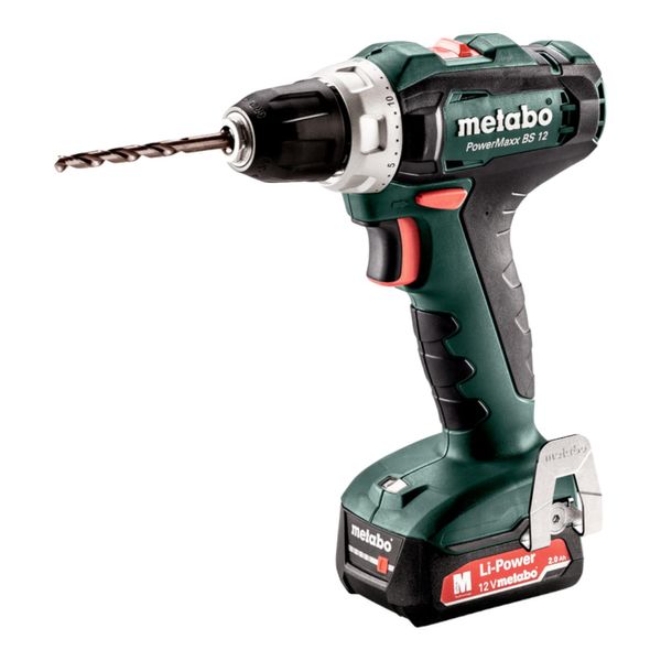 Metabo Powermaxx Bs 12 Set - Avvitatore Elettrico - Impugnatura A Pistola - 1400 Giri/Min - 1 Cm - 1,8 Cm - 17 Nm-image