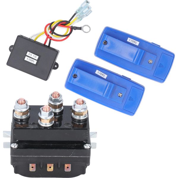 500A 12V Cavo Verricello Magnetico Relè Contattore Telecomando Kit Per 8000Lb-12000Lb Camion Jeep Atv Suv-image
