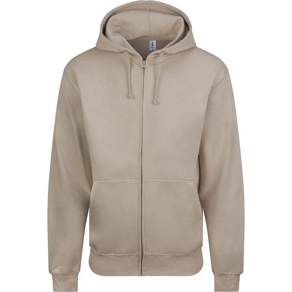 Awdis - Felpa Con Cappuccio E Zip Integrale Da Uomo PC5104 (Xl) (Grigio Pietra)-image