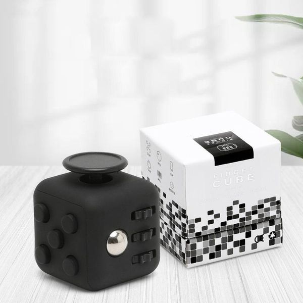 Giocattolo Per Adulti Per Alleviare Lo Stress E L'ansia, Portatile, Divertente, Cubo Di Decompressione Per Casa, Ufficio, Nero-image