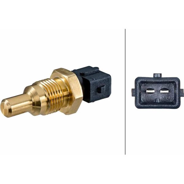 Sensore Temperatura Liquido Refrigerante Avvitato A 2 Poli Hella Per, Tra Gli Altri, Rover 400-image