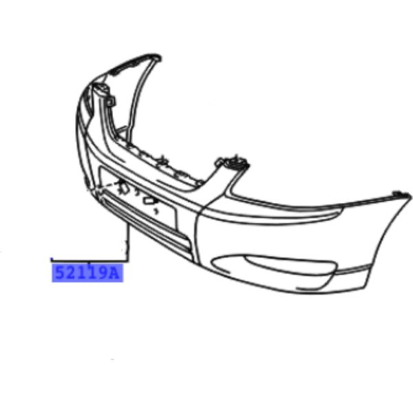 Toyota Corolla Paraurti Anteriore 52119-02921 Oe-image