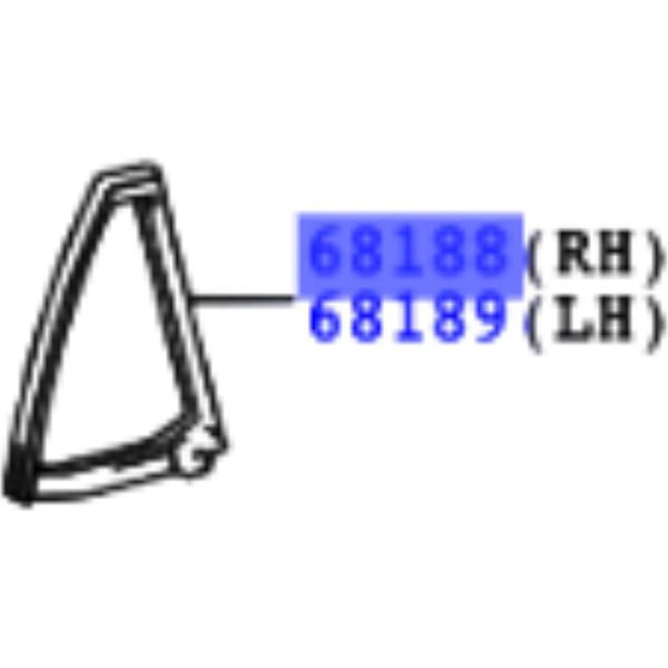 Toyota Rav4 Finestra Posteriore Destra 68188-42020 Oe-image