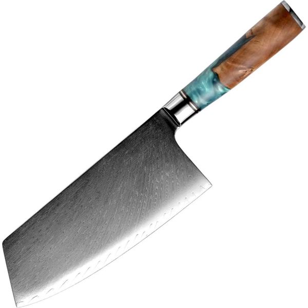 Coltello Da Cucina Damasco SH-39330 - Cleaver/Blu KP39330-image