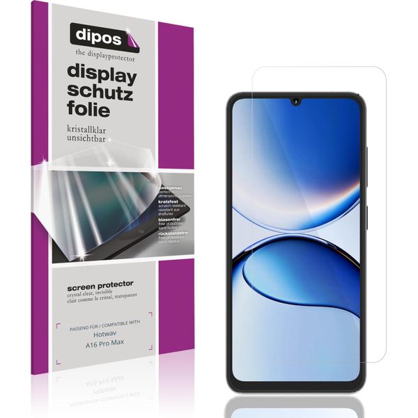 4X Pellicola Protettiva Per Hotwav A16 Pro Max Protezione Schermo Claro Display Dipos-image