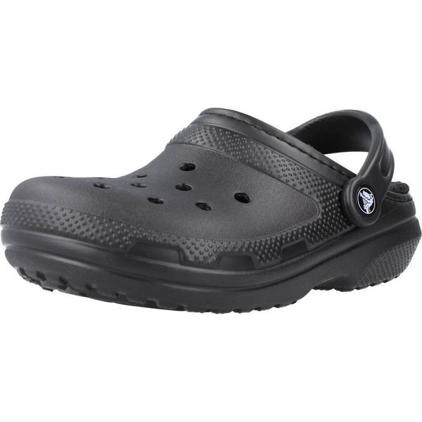 Sandali Del Marchio Crocs Del Modello Classic Lined Clog Nero-image