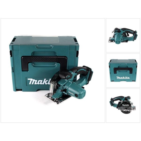 Makita Dcs 552 Zj 18 V Sega Circolare A Batteria Per Metalli 136 Mm In Makpac - Senza Batteria E Caricabatteria + Lama E Occhiali Di Protezione-image