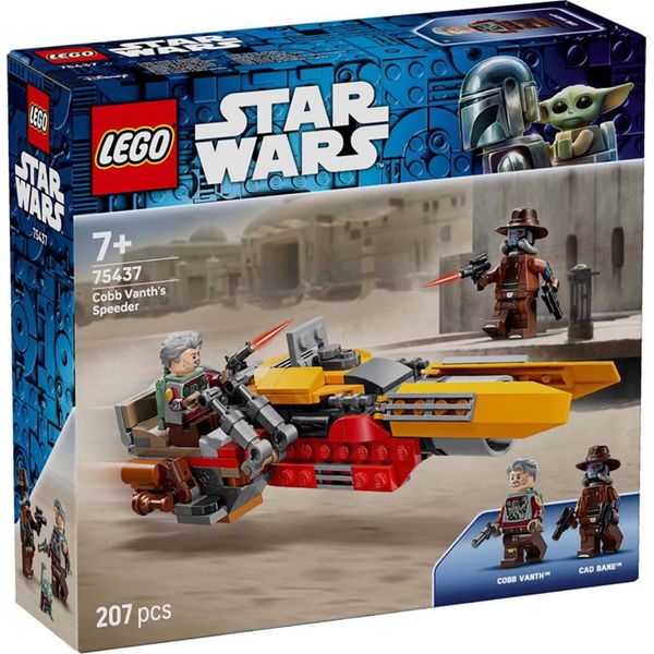 Lego Star Wars 75437 Speeder Di Cobb Vanth - Include Le Minifigure Cobb Vanth E Cad Bane Più Blaster E Jetpack - Regalo Per Ragazzi Dai 7 Anni In Su E Per I Fan Di The Mandalorian-image