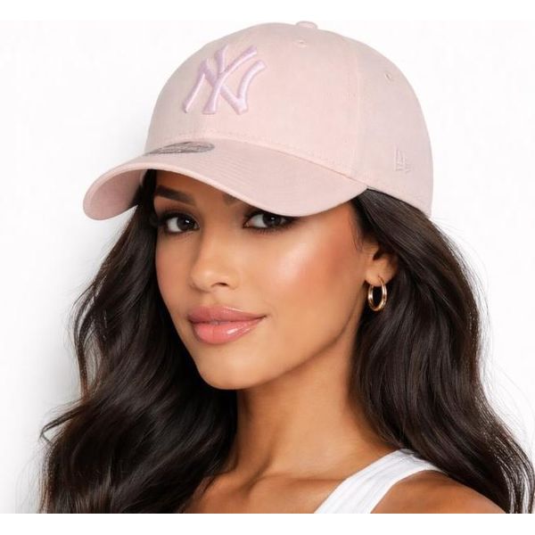 Cappellino New Era Women Mlb 9FORTY Con Logo Metallico New York Yankees Rosa Pastello-image