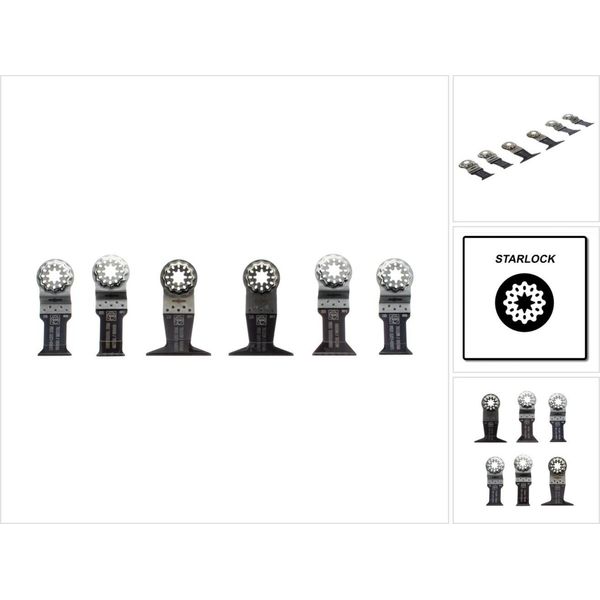 Fein Best Of E-CUT - Lama Per Taglio A Tuffo - Per Legno, Metallo - 6 Pezzi - Per Amm 500, Mm 300, Amm 300 Plus, Plus Start Amm 300 (35222967010)-image