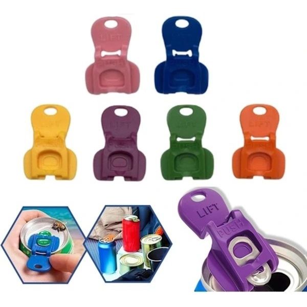 Inf 8 Pezzi Apribottiglie Facile, Multicolore, Plastica Per Lattine Di Soda-image