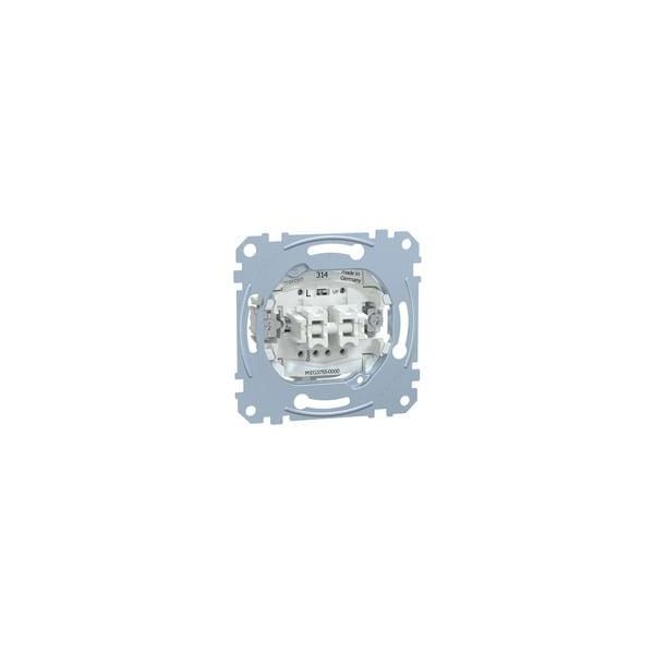 Rollladentaster-Einsatz Einpolig 10 Ampere 250 Volt Wechselstrom MEG3755-0000 Weiß, Retail-image