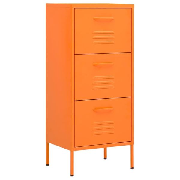 Syfax™ Armadietto Arancione 42,5X35X101,5 Cm In Acciaio-image