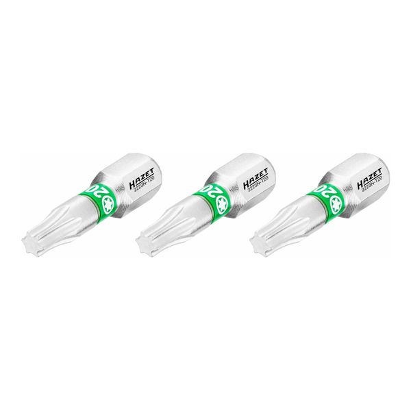 Hazet Bit 2223N-T20/3, Sechskant Massiv 6,3 (1/4 Zoll), Innen Tx Profil, T20, Anzahl Werkzeuge: 3)-image