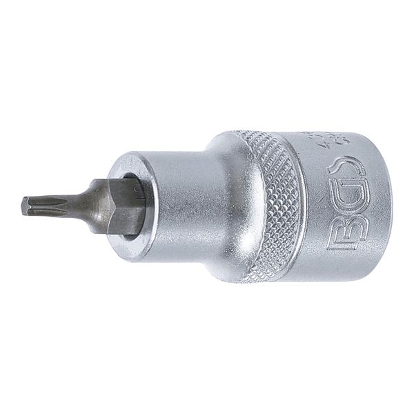 BGS Bit-Einsatz 4368, Antrieb Innenvierkant 12,5 Mm (1/2"), T-Profil (FüR Tx) T15 ; BGS Technic)-image