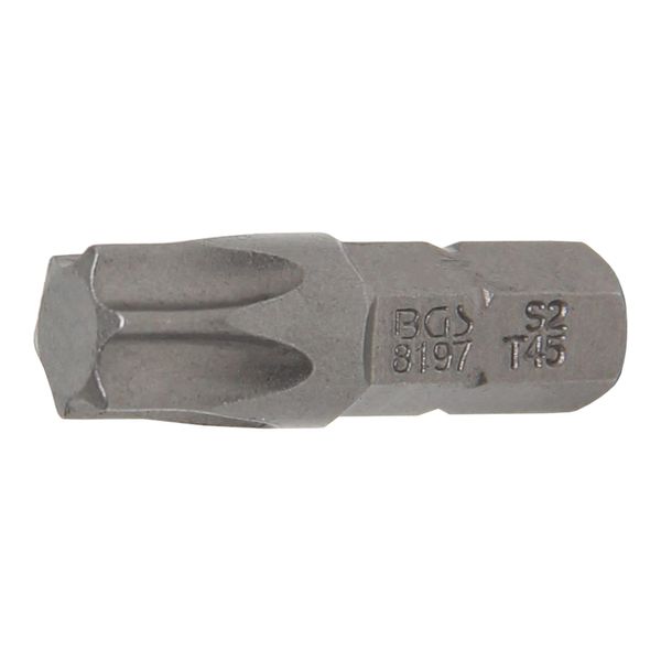 BGS Bit 8197, Antrieb AußEnsechskant 6,3 Mm (1/4"), T-Profil (FüR Tx) T45 ; BGS Technic)-image