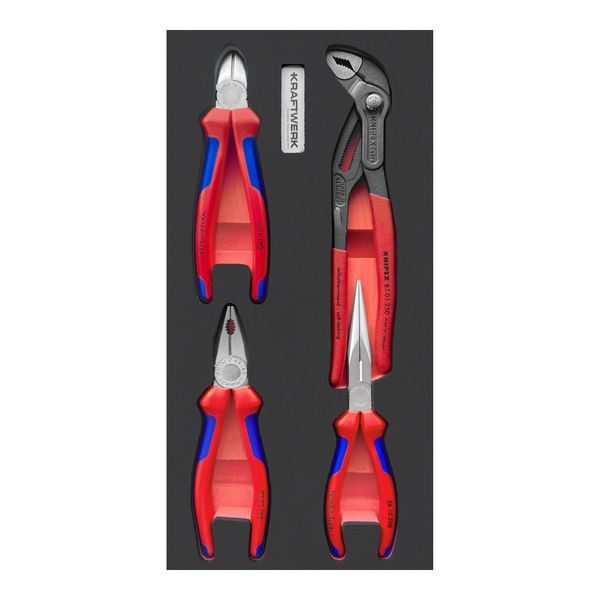 Kraftwerk Knipex EVA3 Zangen-Satz 4-Tlg. 20X40 Cm Einlage (105.401.048)-image