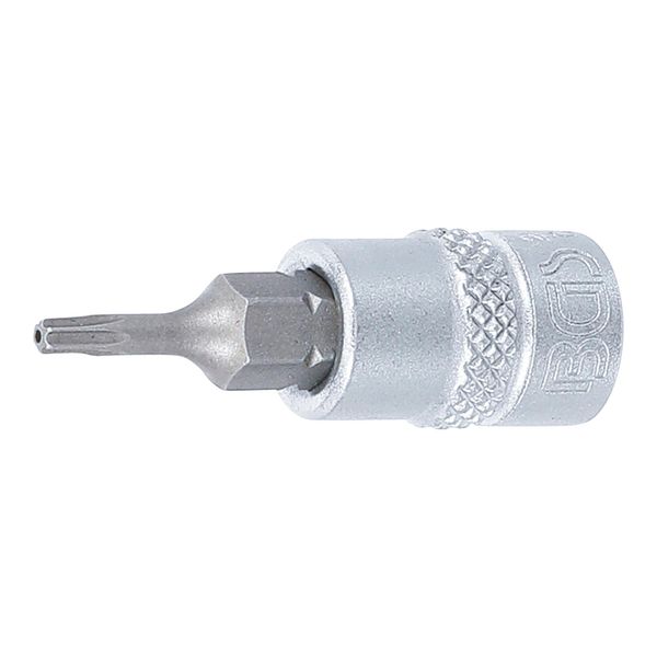 BGS Bit-Einsatz Antrieb Innenvierkant 6,3 Mm (1/4") T-Profil (FüR Tx) Mit Bohrung T8 ; BGS Technic (2356)-image