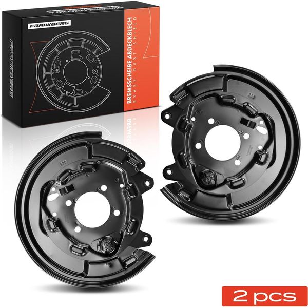 Frankberg 2X Piastra Di Ancoraggio Disco Freno Asse Posteriore Entrambi I Lati Per Toyota Yaris P1 Yaris Verso P2 1999-2003-image