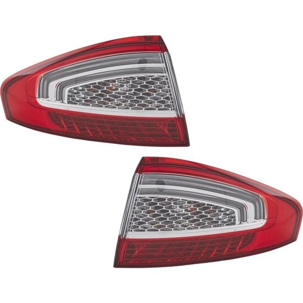 Set Luci Posteriori Sinistra E Destra Led PY21W Hella Adatte Per Ford Mondeo-image