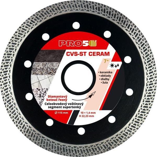 PRO5 | Disco Diamantato Per Piastrelle Ø115 Mm - Bordi Jolly-image