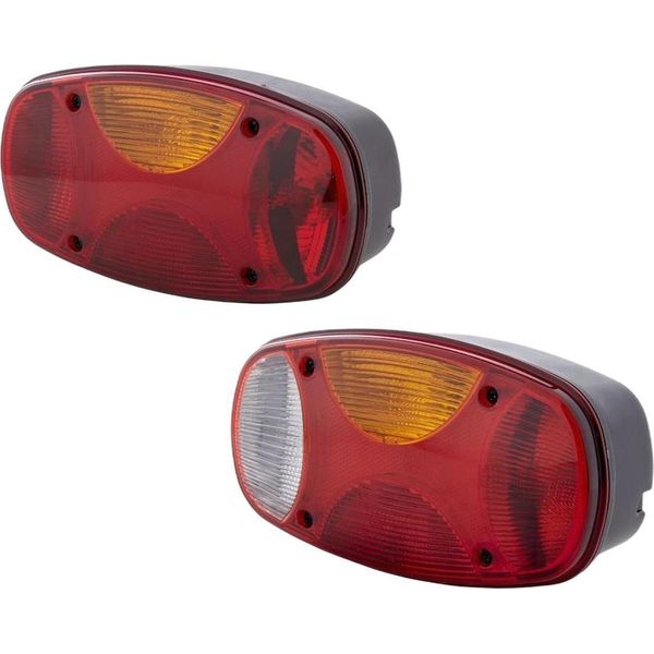 Set Luci Posteriori Sinistra Destra 24 V 12 V R10W P21W Hella Adatto Per Bcs-image