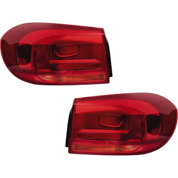 Set Luci Posteriori Sinistra/Destra 12 V P21W Hella Adatto Per Vw Tiguan-image