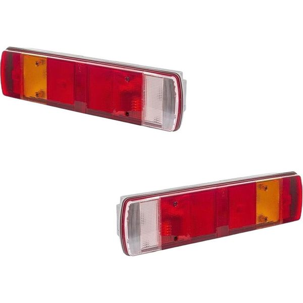 Set Luci Posteriori Sinistra Destra 12 V 24 V P21W R5W Alogene Hella Per Scania E Altri Modelli-image