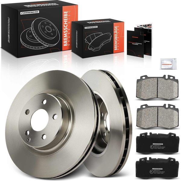 Frankberg 2X Dischi Freno 4X Pastiglie Freno Asse Anteriore Per Mercedes-Benz Cls C219 Classe E W211 S211-image