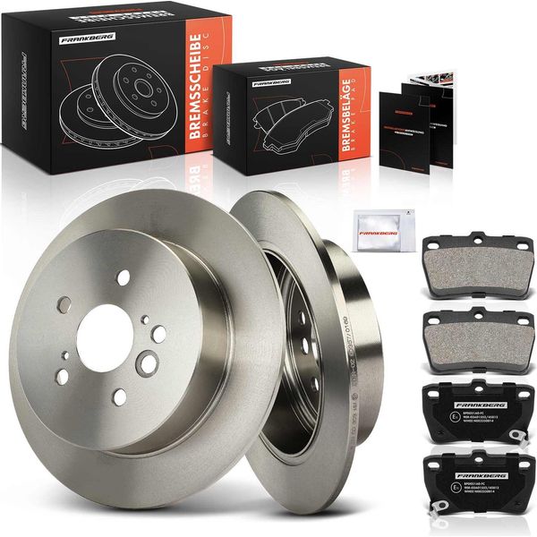 Frankberg 2X Dischi Freno 4X Pastiglie Freno Asse Posteriore Per Toyota Rav 4 Ii A2 1.8L 2.0L 2000-2005-image