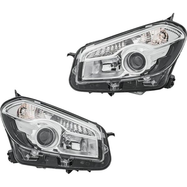Set Fari Principali Sinistro 12 V D1S/H7 W5W PY21W Xenon Hella Per Nissan Qashqai-image