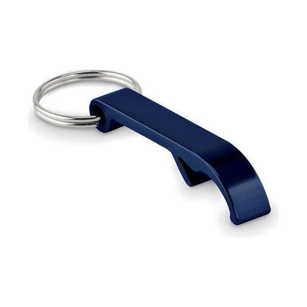 Midocean - "Ovikey"" Portachiavi In Alluminio Riciclato MO354 (1,3 Cm X 7,5 Cm X 2,5 Cm) (Blu Scuro)"-image
