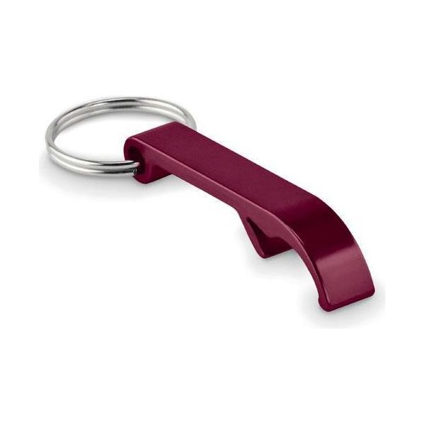 Midocean - "Ovikey"" Portachiavi In Alluminio Riciclato MO354 (1,3 Cm X 7,5 Cm X 2,5 Cm) (Rosso Bordeaux)"-image