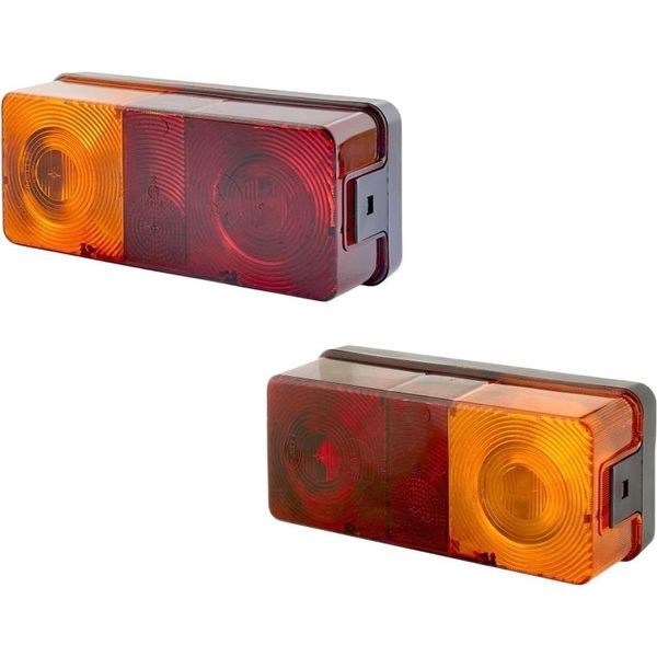 Set Luci Posteriori Sinistra Destra 12 V 24 V P21W R10W Hella Per, Tra Gli Altri, International-image