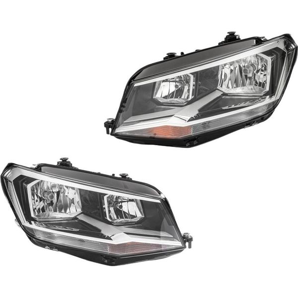 Set Fari Principali 12 V H7 H21W W21/5W Alogeni Ff Hella Per Vw Caddy E Altri Modelli-image