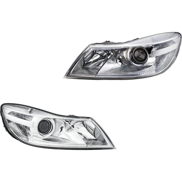 Set Fari Principali 12 V H7/H1 PY21W W5W Alogeni Ff De Hella Per Skoda E Altri Modelli-image