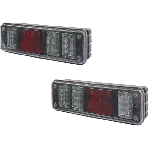 Set Luci Posteriori Sinistra/Destra 24 V Led Hella Adatto A Diversi Veicoli.-image