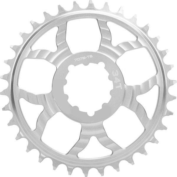 34T Catena Bicicletta 7075 Lega Di Alluminio Pignone Positivo Negativo Per Bici Da Strada Gxp Argento-image